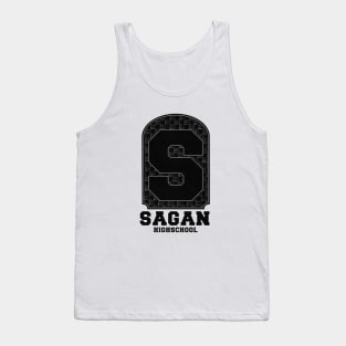 S Sagan Highschool V.1 black Tank Top